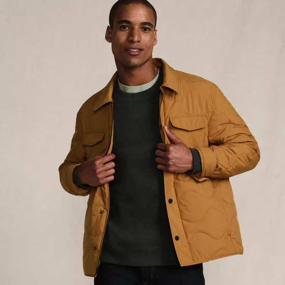 Men's Quilted Insulated Shirt Jacket - primary