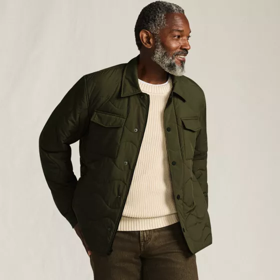 Men's Quilted Insulated Shirt Jacket - primary