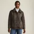 Women's Reversible Shearling Fleece Button Front Coat, Front