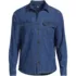 Men's Long Sleeve Indigo Work Shirt, Front