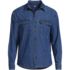 Men's Long Sleeve Indigo Work Shirt, Front