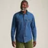 Men's Long Sleeve Indigo Work Shirt, Front