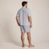 Men's Short Sleeve Essential Short Sleep Set, Back