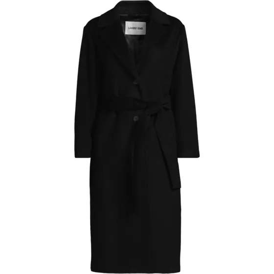 Women's Wool Wrap Long Coat - primary