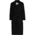 Women's Petite Wool Wrap Long Coat, Front