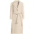 Women's Plus Size Wool Wrap Long Coat, Front