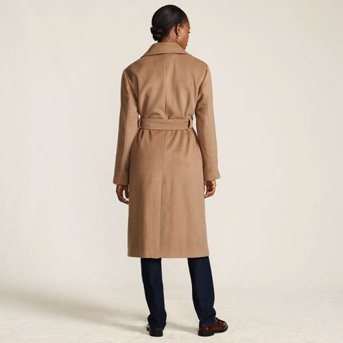 Women's Wool Wrap Long Coat - image 2