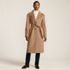 Women's Wool Wrap Long Coat, Front