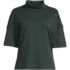 Women's Elbow Sleeve Supima Cotton Relaxed Turtleneck, Front