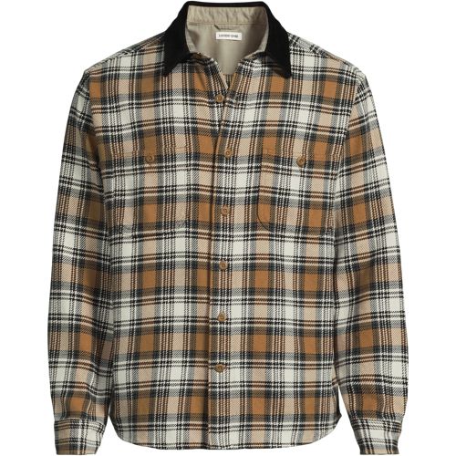 Men's Lightweight Coastal Flannel Shirt | Lands' End