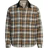 Men's Authentic Flannel Shirt with Corduroy Collar, Front