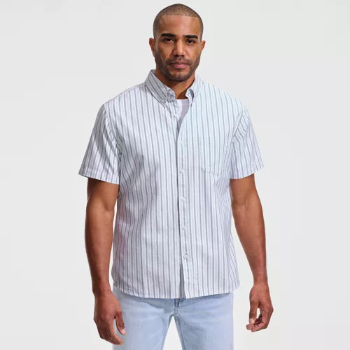 Men's Short Sleeve Sail Rigger Oxford Shirt, Front