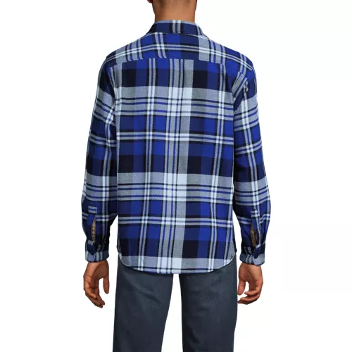 Men's Long Sleeve Authentic Flannel Shirt, Back