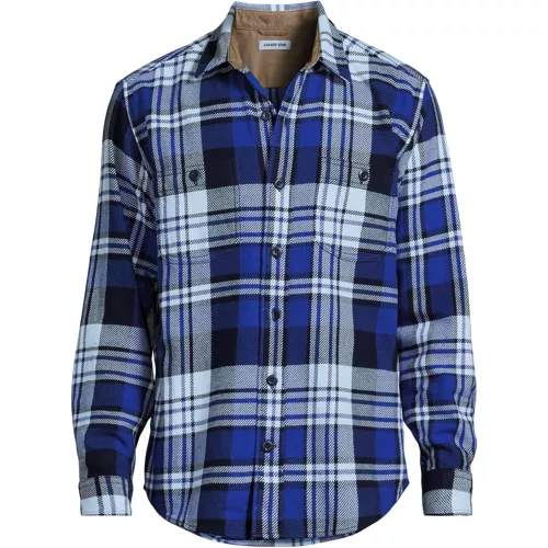 Men's Long Sleeve Authentic Flannel Shirt, Front