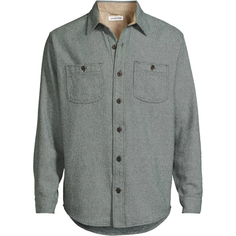 Men's Long Sleeve Authentic Flannel Shirt, Front