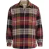 Men's Big Long Sleeve Authentic Flannel Shirt, Front