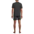 Men's Short Sleeve Knit Jersey Short Sleep Set, Back