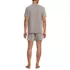 Men's Short Sleeve Knit Jersey Short Sleep Set, Back