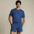 Men's Short Sleeve Knit Jersey Short Sleep Set, Front