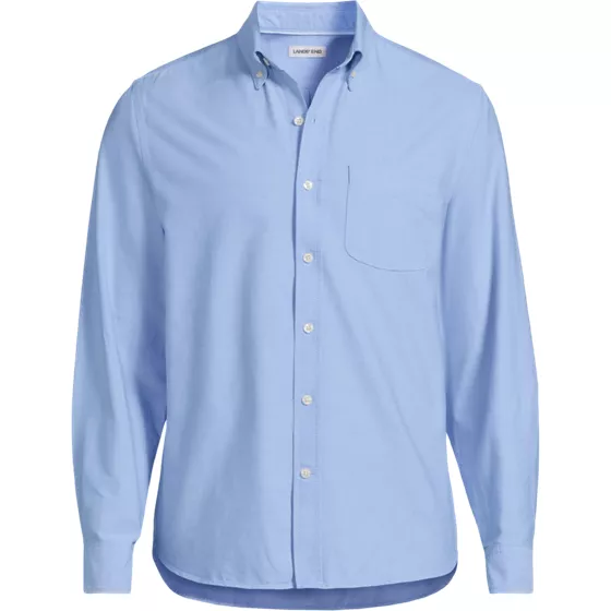 Men's Big and Tall Long Sleeve Easy Fit Sail Rigger Oxford Shirt - primary