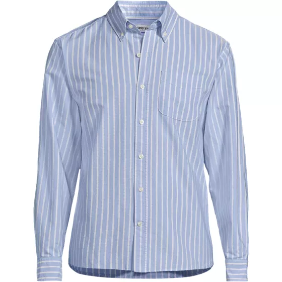 Men's Big and Tall Long Sleeve Easy Fit Sail Rigger Oxford Shirt - primary