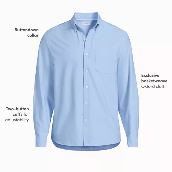 Men's Long Sleeve Easy Fit Sail Rigger Oxford Shirt - primary