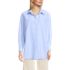 Women's Oversized Oxford Button Front Shirt, Front