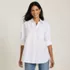 Women's Oversized Oxford Button Front Shirt, alternative image