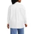 Women's Plus Size Oversized Oxford Button Front Shirt, Back