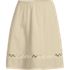 Women's Voile Ladder Trim Above the Knee Skirt, Front