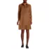 Women's Wide Wale Cord Popover Long Sleeve Shirt Dress, Front