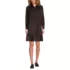 Women's Wide Wale Cord Popover Long Sleeve Shirt Dress, Front