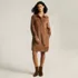 Women's Wide Wale Cord Popover Long Sleeve Shirt Dress, alternative image