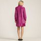 Women's Wide Wale Cord Popover Long Sleeve Shirt Dress