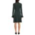 Women's Fine Gauge Cotton Fit and Flare Sweater Dress, Back
