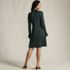 Women's Fine Gauge Cotton Fit and Flare Sweater Dress, Back