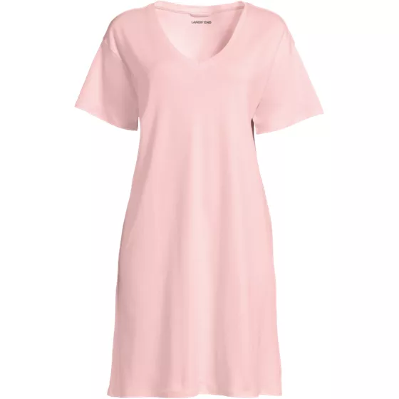 Women's Cotton Interlock Relaxed Above the Knee Nightgown - primary
