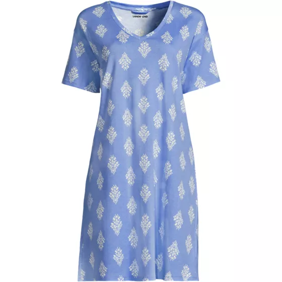 Women's Cotton Interlock Relaxed Above the Knee Nightgown - primary