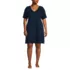 Women's Plus Size Cotton Interlock Relaxed Above the Knee Nightgown, Front