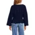 Women's Embroidered Poplin Long Sleeve Blouse, Back