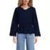 Women's Embroidered Poplin Long Sleeve Blouse, Front