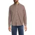 Men's Long Sleeve Pattern Poplin Shirt, Front