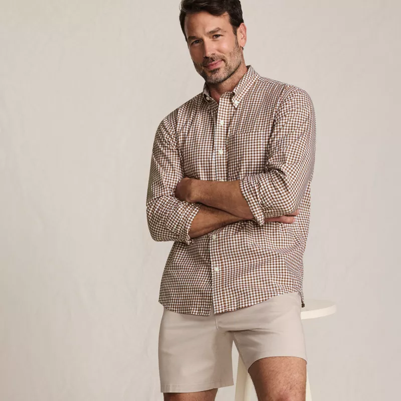 Men's Long Sleeve Easy Poplin Shirt, alternative image