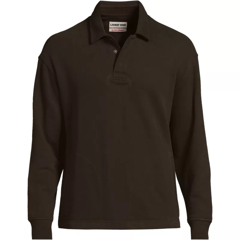 Men's Long Sleeve Serious Sweats Rugby, Front