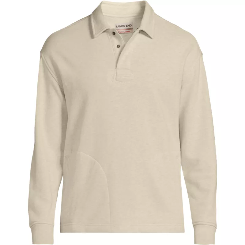 Men's Tall Long Sleeve Serious Sweats Rugby, Front