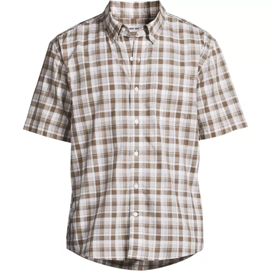 Men's Tall Short Sleeve Poplin Shirt - primary