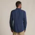 Men's Long Sleeve Solid Poplin Shirt, Back