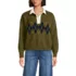 Women's Drifter Jacquard Rugby with Woven Collar Sweater, Front
