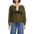 Women's Drifter Jacquard Rugby with Woven Collar Sweater, Front