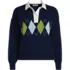 Women's Drifter Jacquard Rugby with Woven Collar Sweater, Front